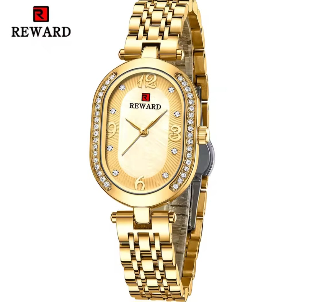 REWARD RD21058L Rose Gold Women Wristwatch Fashion Luxury Ultra-Thin Quartz Watches Stainless Steel Strap Gift for Ladies Girl