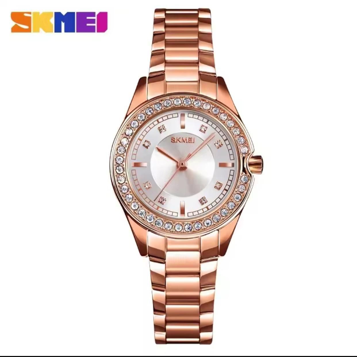 SKMEI 1534 Women Watches High Quality Brand Wristwatch Women's Diamond Waterproof Business Watch Women's Quartz Watch
