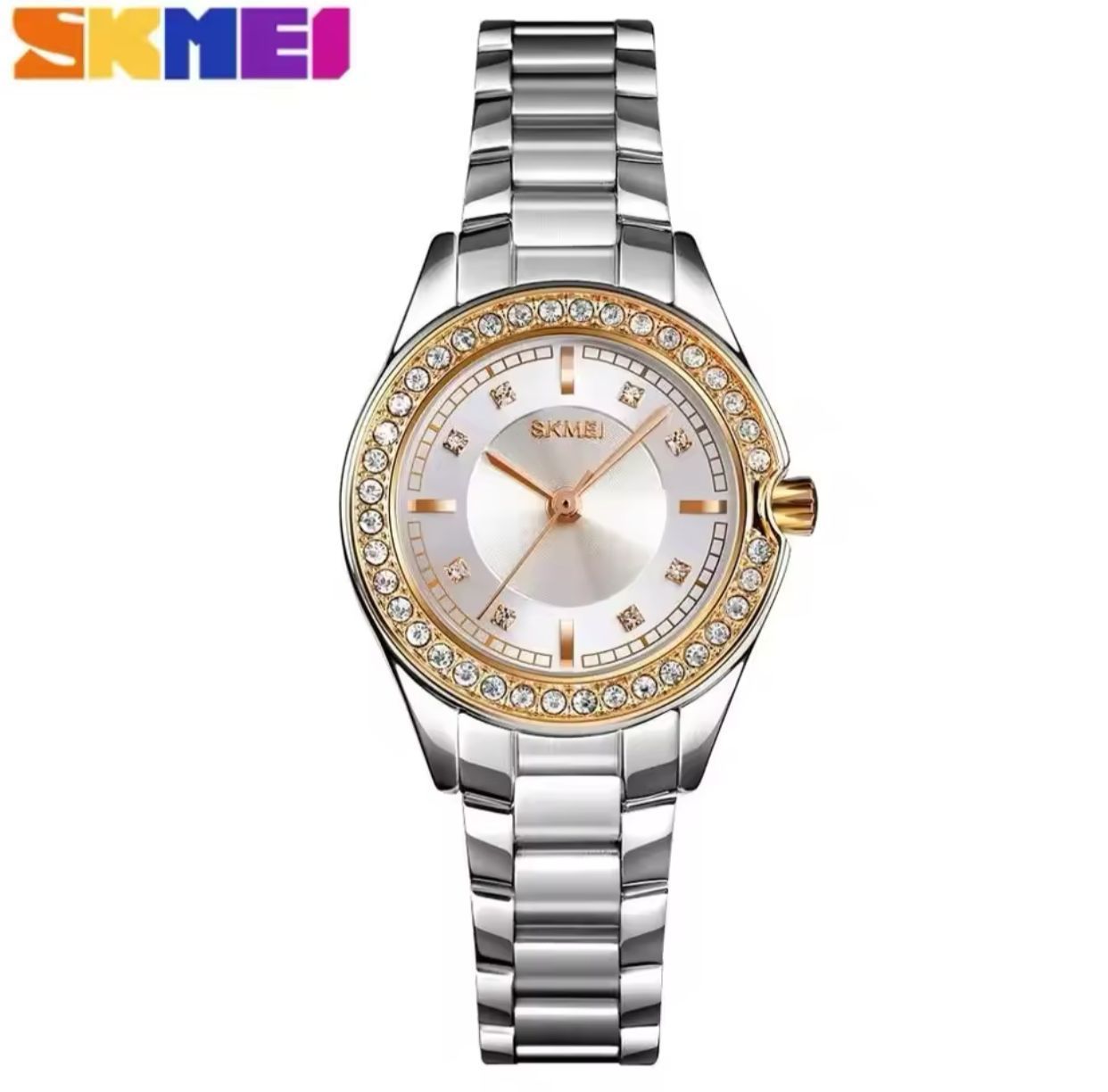 SKMEI 1534 Women Watches High Quality Brand Wristwatch Women's Diamond Waterproof Business Watch Women's Quartz Watch