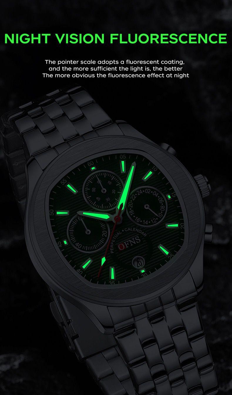 OFNS 8019 Fashion Casual Men Watch High Quality Waterproof Timing Code Men's Watch Men's Quartz Watches Casual Clock
