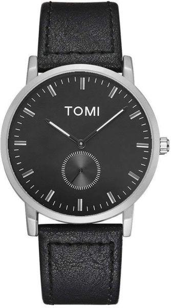 Top Brand TOMI Fashion Sport Quartz Men's Watch Square Clock Leather Strap Simple Dial Women Wristwatch