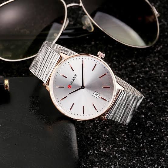 2025 Hot Sale Curren 8302 3ATM Water Resistant Casual Man Quartz Wrist Watches with Stainless Steel Mesh Band