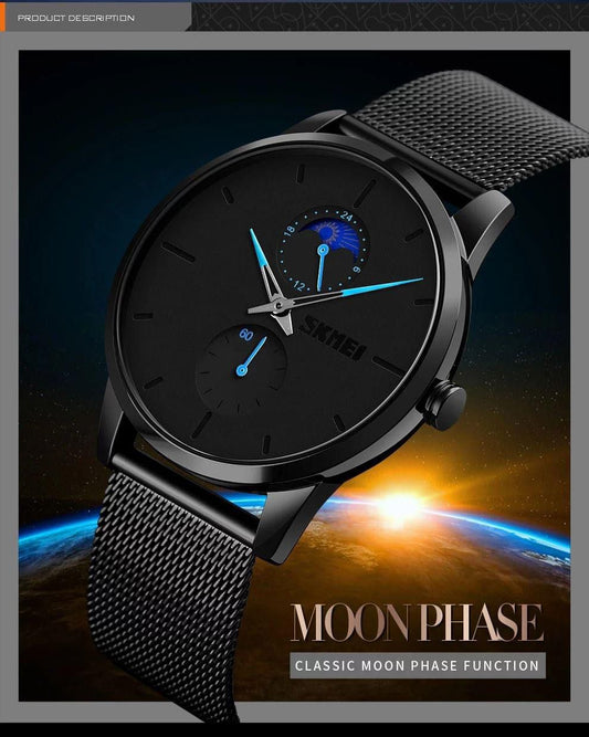 Simple design skmei 9208 stainless waterproof mens quartz watch