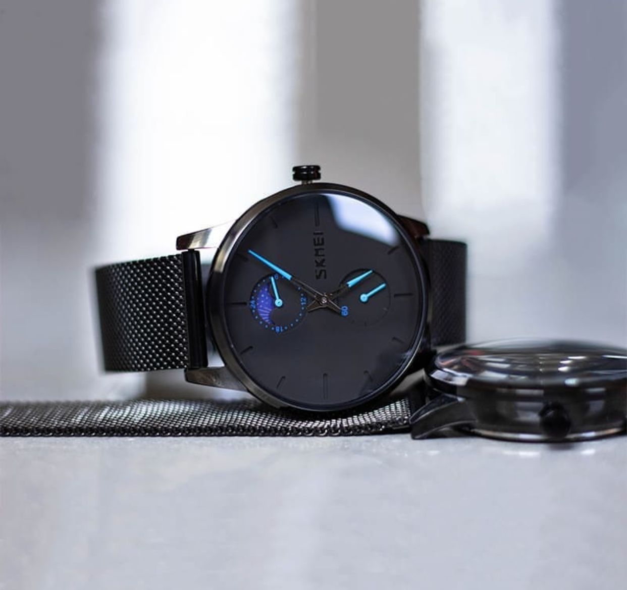 Simple design skmei 9208 stainless waterproof mens quartz watch