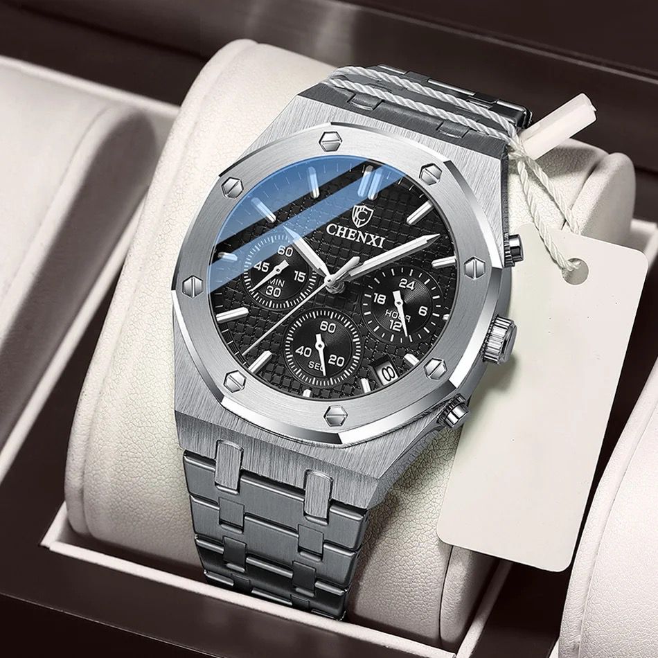Fashionable CHENXI 948 cx-948 Business Top Brand Luxury Quartz Watch Men Stainless Steel Chronograph Waterproof Wristwatches