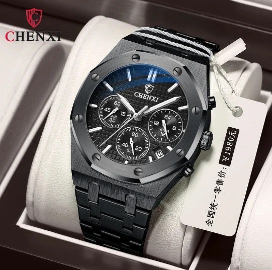 Fashionable CHENXI 948 cx-948 Business Top Brand Luxury Quartz Watch Men Stainless Steel Chronograph Waterproof Wristwatches