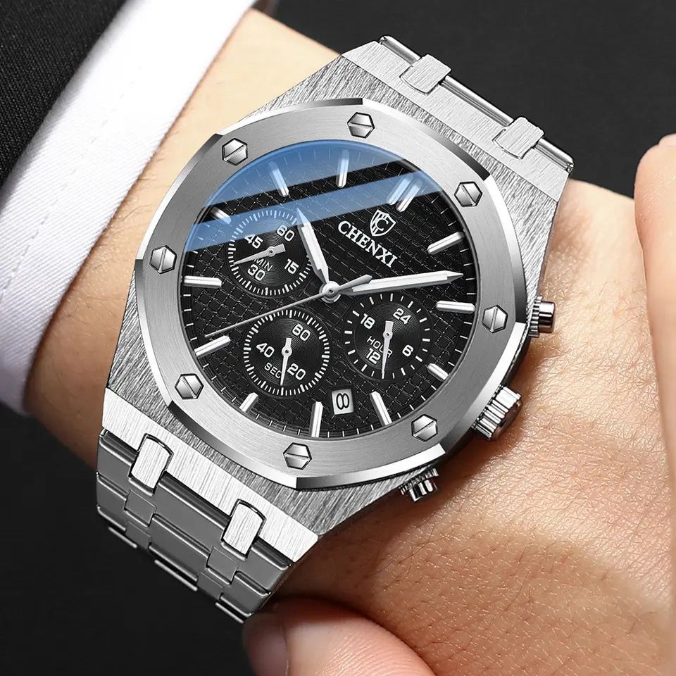 Fashionable CHENXI 948 cx-948 Business Top Brand Luxury Quartz Watch Men Stainless Steel Chronograph Waterproof Wristwatches