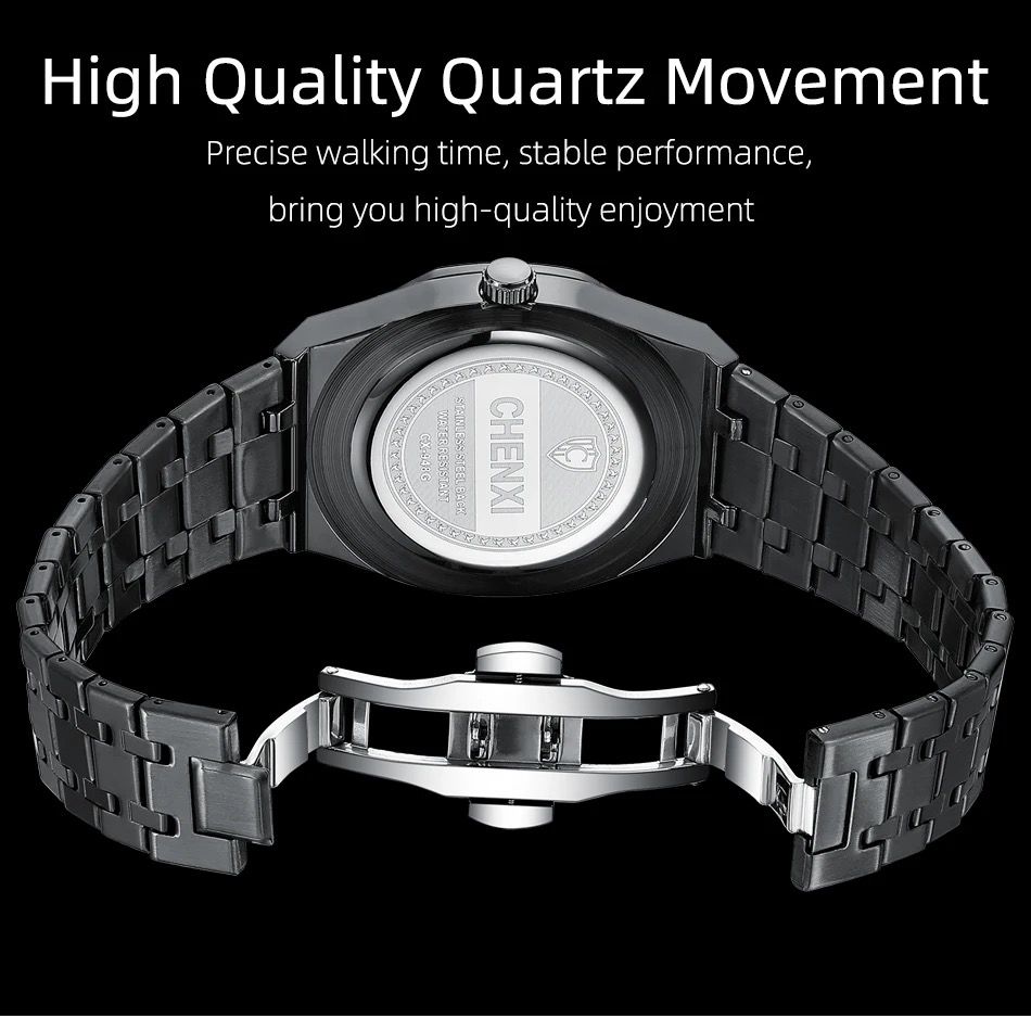 Fashionable CHENXI 948 cx-948 Business Top Brand Luxury Quartz Watch Men Stainless Steel Chronograph Waterproof Wristwatches