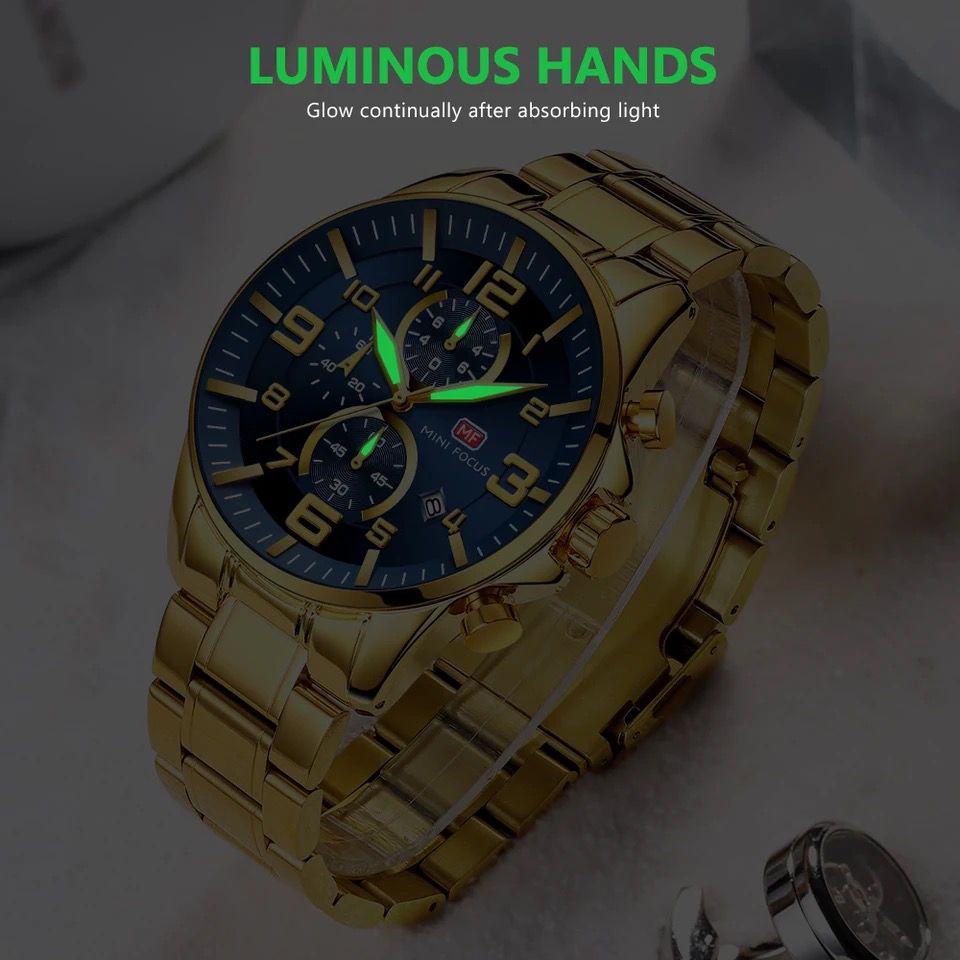 Watches Men wrist luxury MINI FOCUS 0278G Quartz Waterproof Multifunction Chronograph Classic Business Male watch