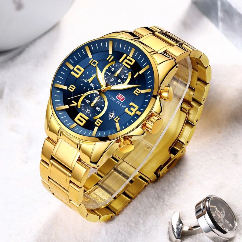 Watches Men wrist luxury MINI FOCUS 0278G Quartz Waterproof Multifunction Chronograph Classic Business Male watch