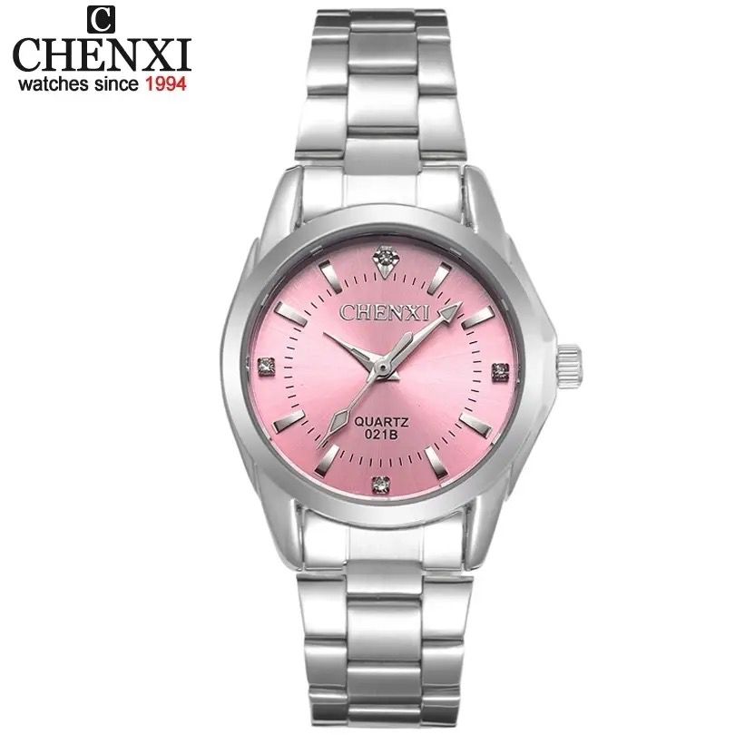 CHENXI 021B Women Luxury Stainless Steel Quartz Watches Lady Business Watch Dress Gift Wristwatches