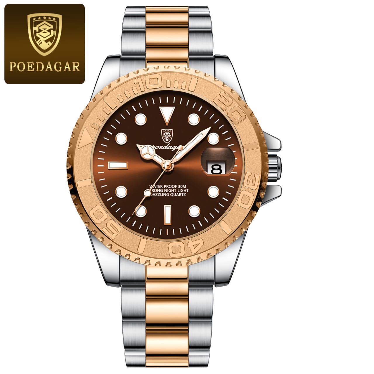 Watch for Men POEDAGAR 680 Luxury Luminous Rotate Case Bezel Fashion Hot Sale Quartz watch