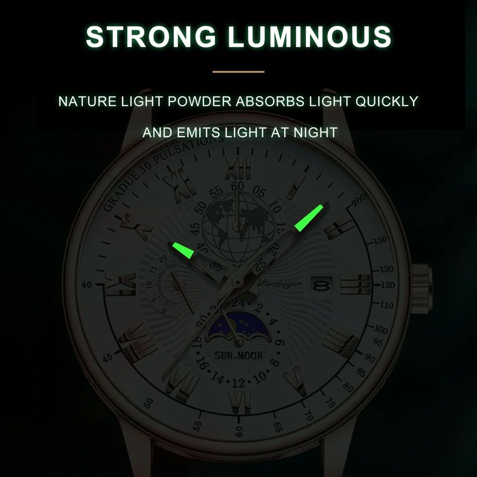 New 2025 POEDAGAR 917 Luxury Watch Business Waterproof Male Clock Luminous Date Stainless Steel Square Quartz Men
