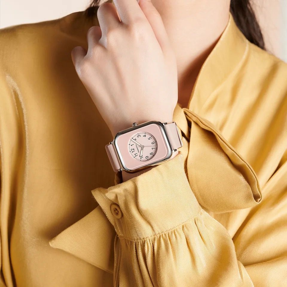 Rebirth 096 Women Watch Top Luxury Female Waterproof Clock Leather silicone Bracelet Fashion new Ladies Wristwatch Gift