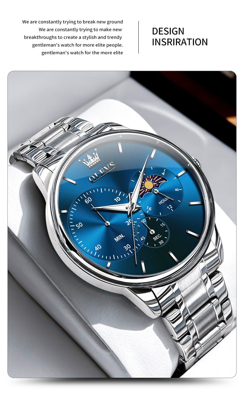 Brand luxury Multifunctional OLEVS 2936 Chronograph Fashion Sports Quartz watch for man