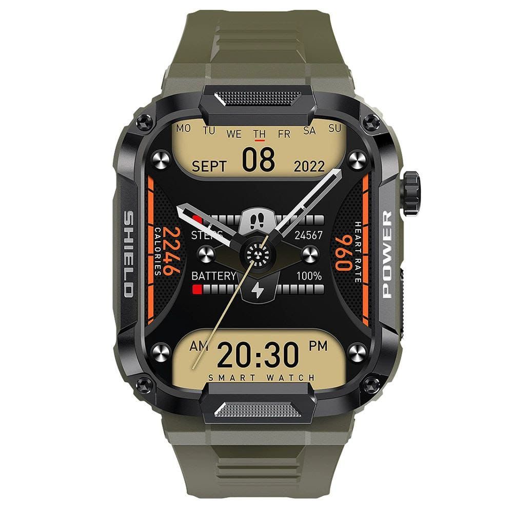 MK66 Smart Watch 1.85 Inch Touch Screen GloryFit IP68 Waterproof MK66 Rugged Smartwatch for Men Outdoor Sports