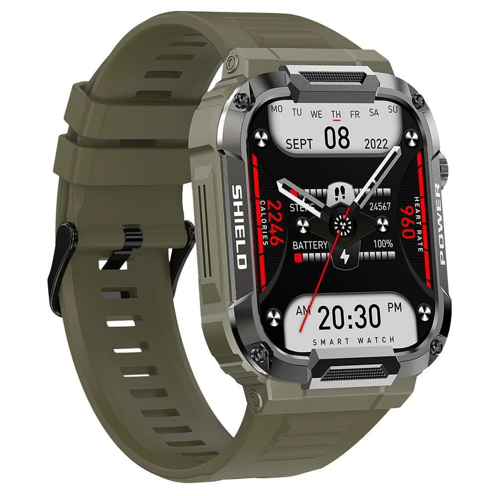 MK66 Smart Watch 1.85 Inch Touch Screen GloryFit IP68 Waterproof MK66 Rugged Smartwatch for Men Outdoor Sports