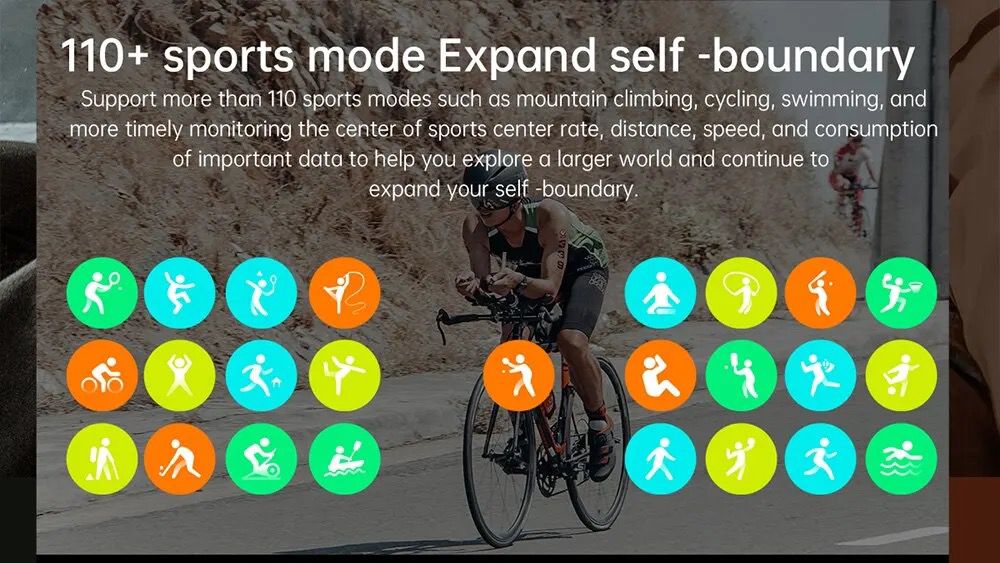 MK66 Smart Watch 1.85 Inch Touch Screen GloryFit IP68 Waterproof MK66 Rugged Smartwatch for Men Outdoor Sports