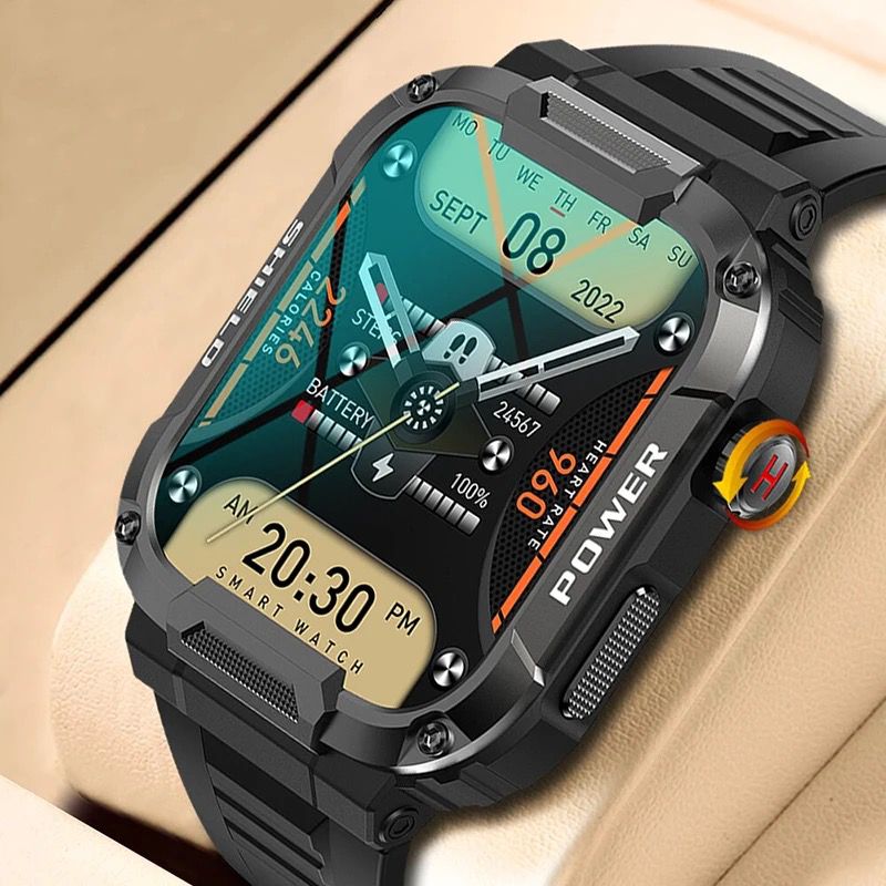 MK66 Smart Watch 1.85 Inch Touch Screen GloryFit IP68 Waterproof MK66 Rugged Smartwatch for Men Outdoor Sports