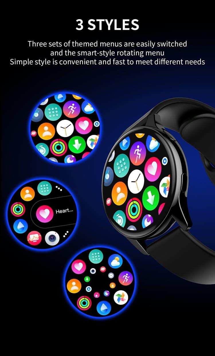 2025 New T2 Pro with BT Call Function Round Fitness Tracker Heart Rate Monitoring Intelligent T2 Pro Smartwatch
