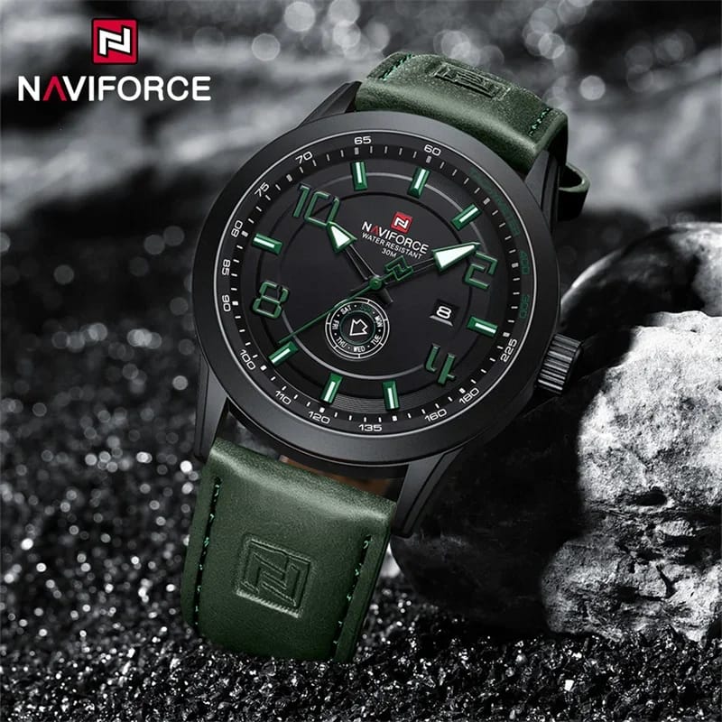 Naviforce 9229 Brand Design Men's Watches Luxury Fashion Waterproof Calendar Quartz Wristwatch Male Gift