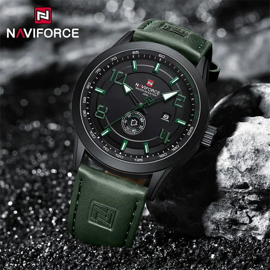 Naviforce 9229 Brand Design Men's Watches Luxury Fashion Waterproof Calendar Quartz Wristwatch Male Gift