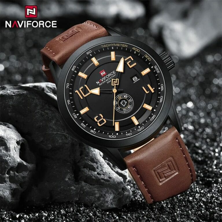 Naviforce 9229 Brand Design Men's Watches Luxury Fashion Waterproof Calendar Quartz Wristwatch Male Gift
