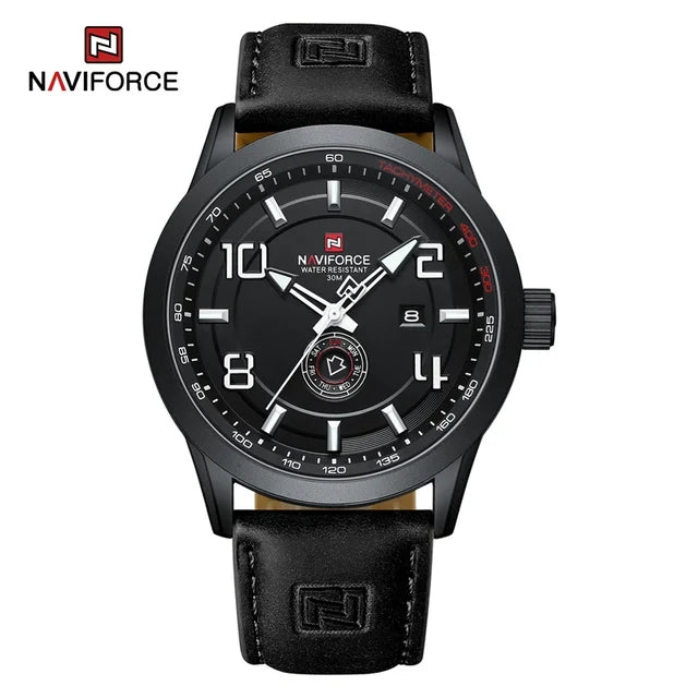 Naviforce 9229 Brand Design Men's Watches Luxury Fashion Waterproof Calendar Quartz Wristwatch Male Gift