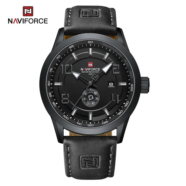 Naviforce 9229 Brand Design Men's Watches Luxury Fashion Waterproof Calendar Quartz Wristwatch Male Gift