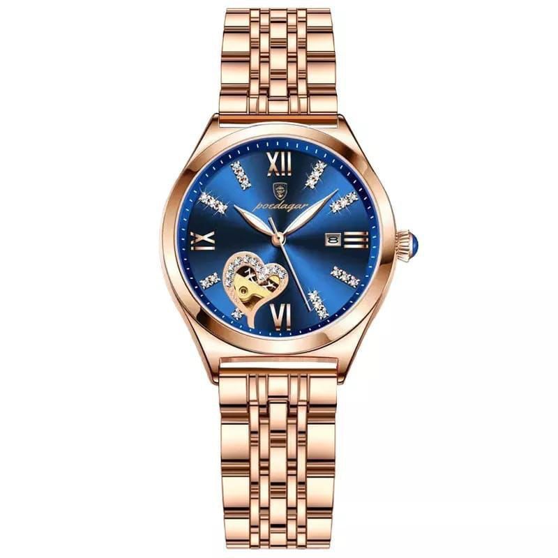 POEDAGAR New Hot Sell 320 High Quality Girls Women Wristwatch Waterproof Luminous Quartz Watch Diamond Encrusted Ladies' clock