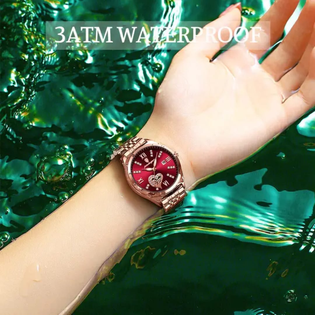 POEDAGAR New Hot Sell 320 High Quality Girls Women Wristwatch Waterproof Luminous Quartz Watch Diamond Encrusted Ladies' clock