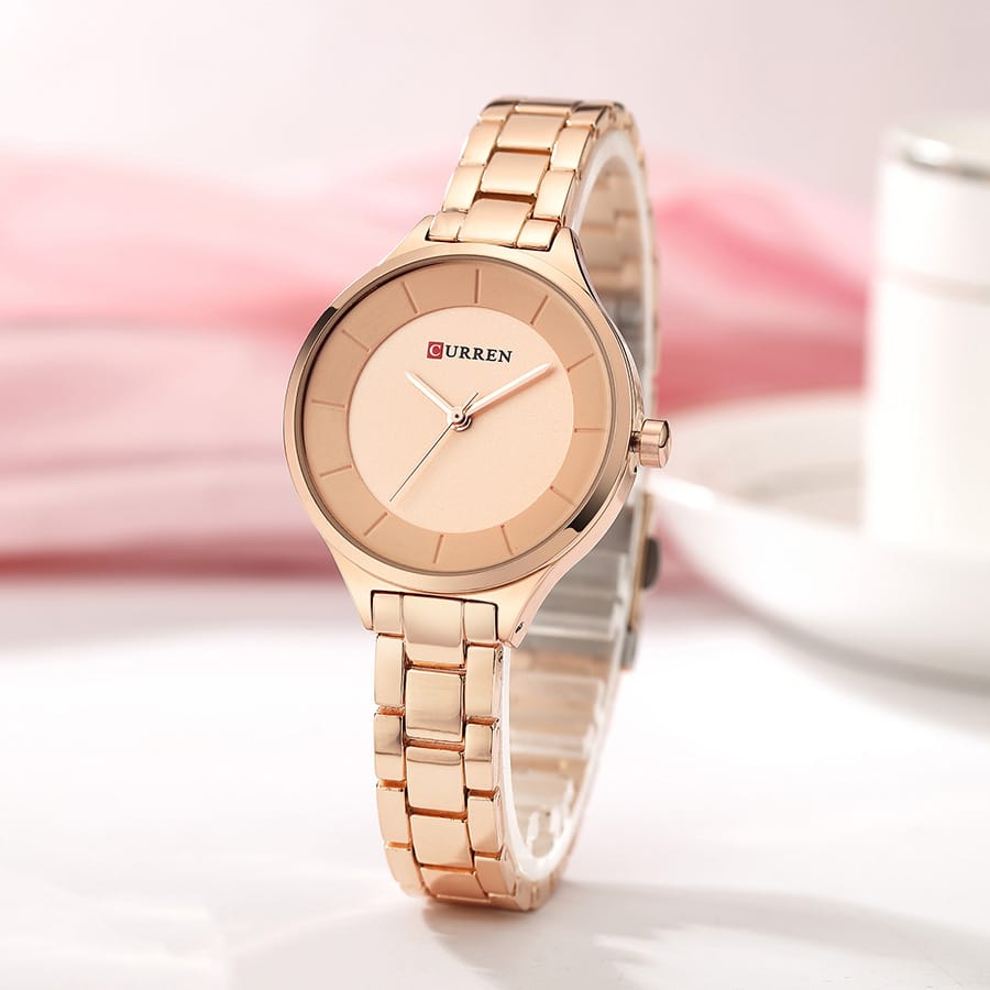 New 2025 Top Brand Ladies Watch CURREN 9015 Stainless Steel Band Quartz Female Wrist Watch Ladies Gifts Clock