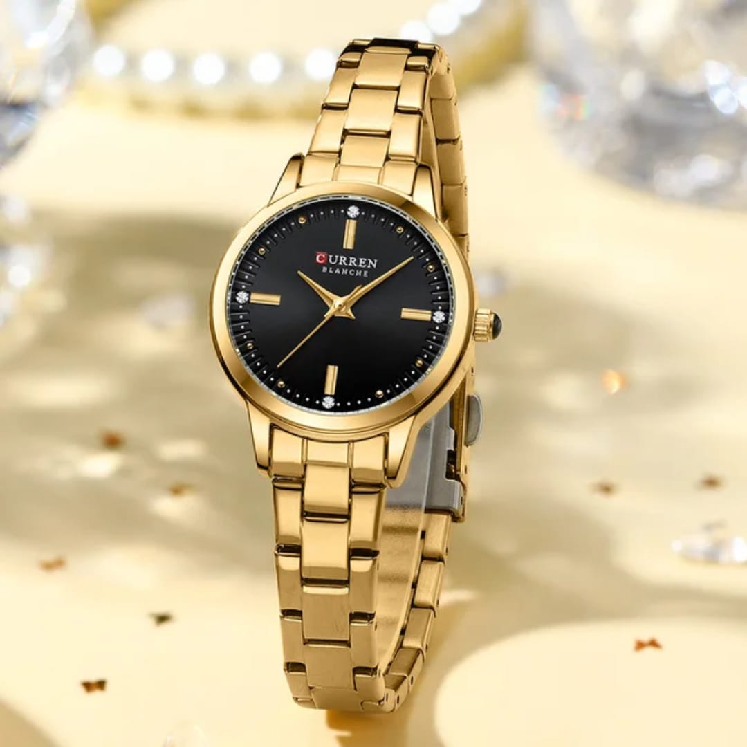 CURREN Ladies Watch 9094 Luxury Stainless Steel Bracelet Quartz Watches For Girls Fashion Clock