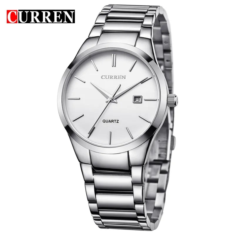 Curren 8106 Brand Man Minimalist Watches Stainless Steel Business Date Clock Japan Movt Quartz Men Luxury Wrist Watches 2025 Hot