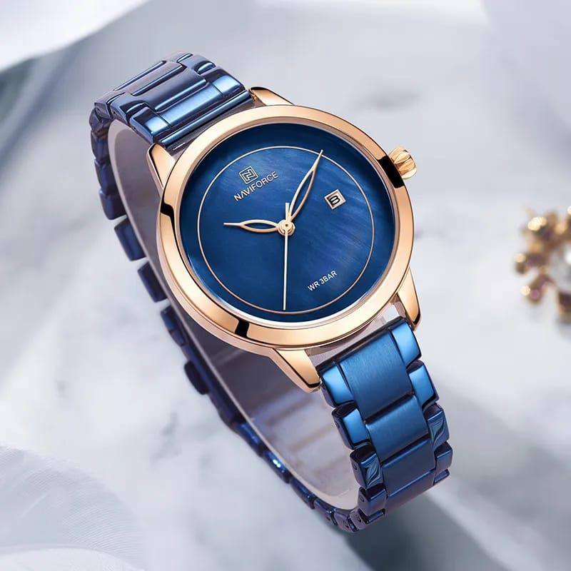 NAVIFORCE 5008 Luxury Quartz Waterproof Women's Wristwatch Ladies Girls Fashion Clock Women Watches