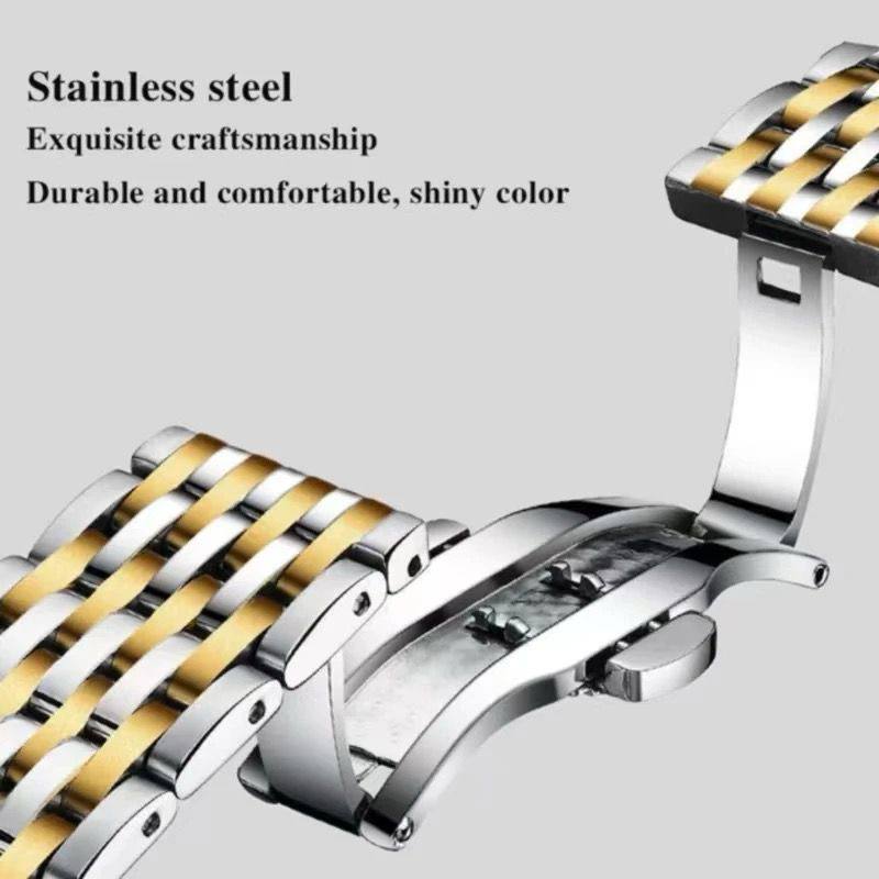 Business Casual Watch for Men POEDAGAR 836 Stainless Steel Top Quality Luxury Luminous Date Week Sport Wrist Watches