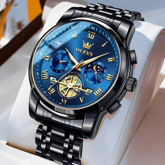 OLEVS 2859 Men's Original Quartz Watches Waterproof Luminous Classic Business Luxury Wrist Watch For Man Male