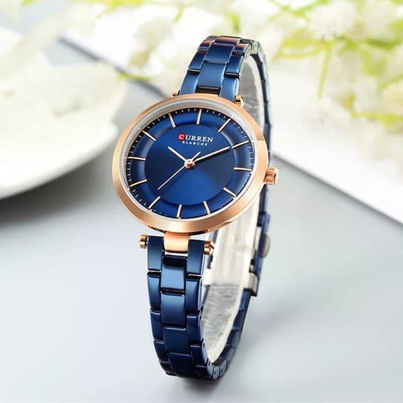 CURREN 9054 Top Brand Women Watch Fine Gift for Girls Mesh Stainless Steel Quartz Watches Women Clock Female