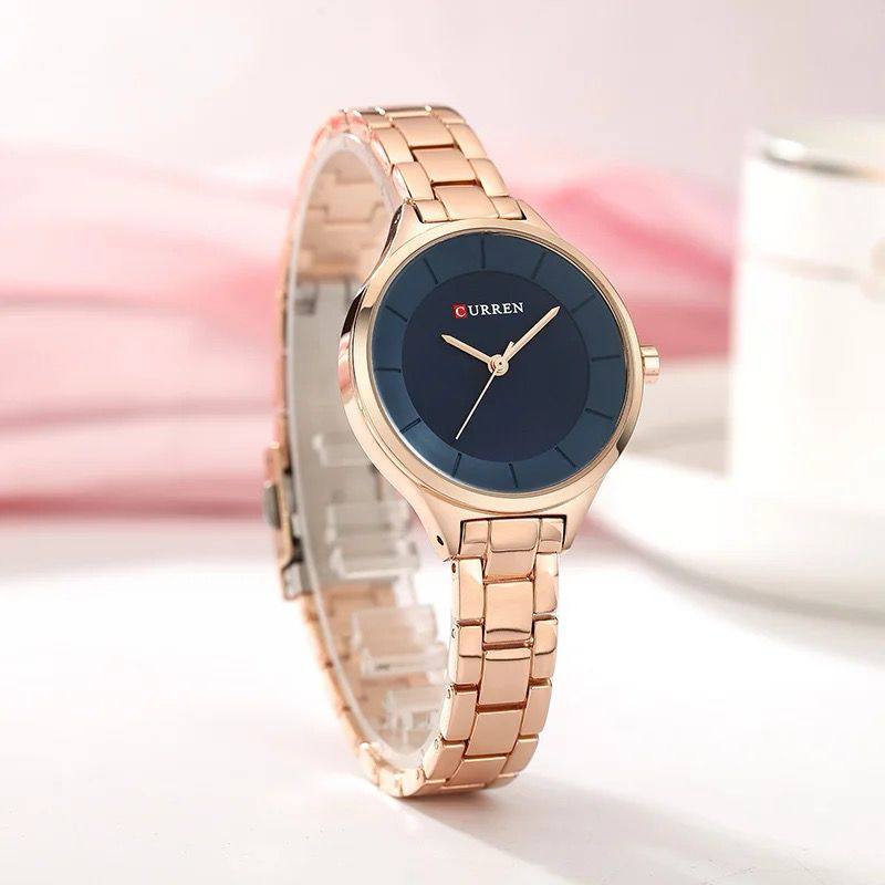 New 2025 Top Brand Ladies Watch CURREN 9015 Stainless Steel Band Quartz Female Wrist Watch Ladies Gifts Clock