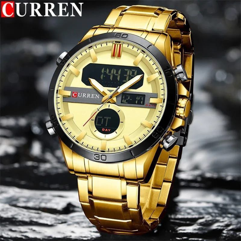 Watch Brand Casual Sport CURREN 8384 Wristwatches Male Digital Design Luminous Clock with Chronograph