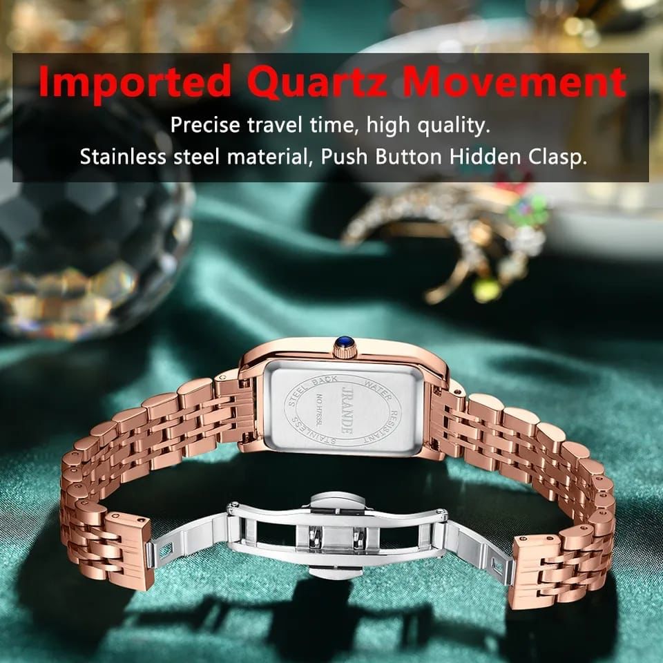 POEDAGAR 622 Women Watches Simple Fashion Ladies Quartz Watch Rose Gold Stainless Steel Luxury Wristwatch