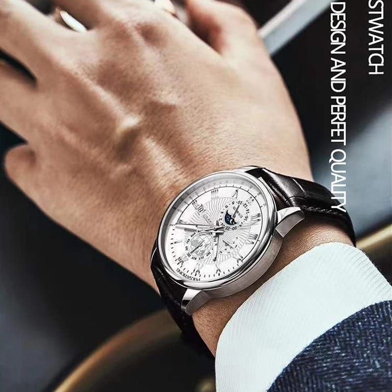 New 2025 POEDAGAR 917 Luxury Watch Business Waterproof Male Clock Luminous Date Stainless Steel Square Quartz Men