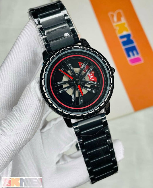 Unique wheel watch fashion brand Skmei 1634 original watch manufactory wholesale 30m waterproof men quartz watch