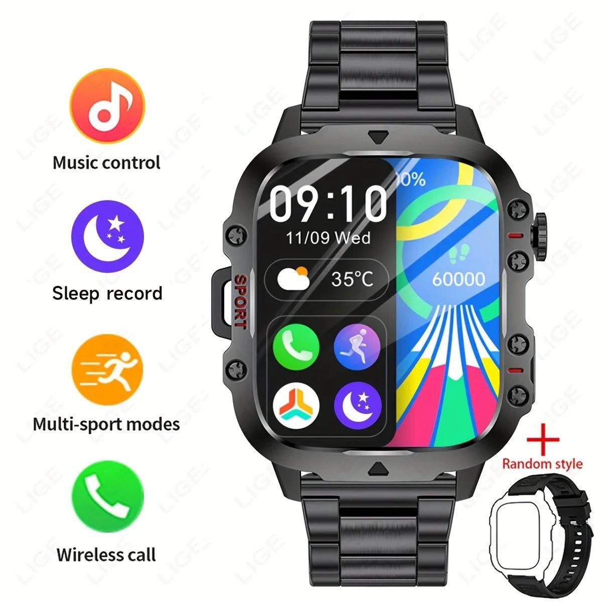 Best Quality Outdoors Sport Smart Watch QX11 BT Call 420MAH 3ATM Waterproof Swimming Fitness Watch For Men QX11 Smartwatch