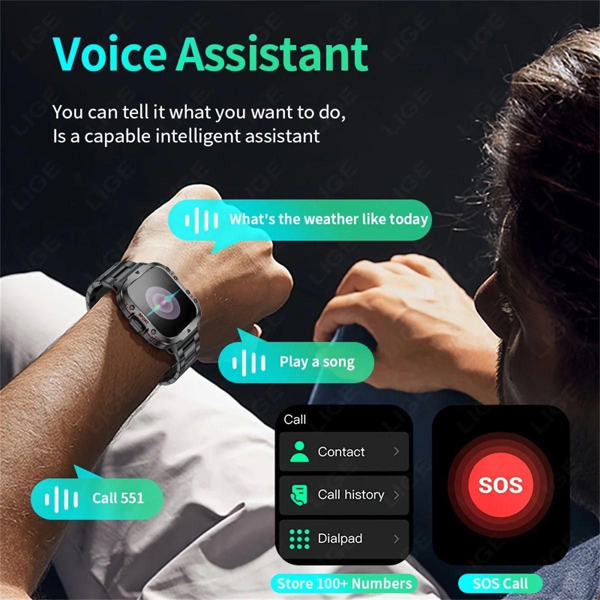 Best Quality Outdoors Sport Smart Watch QX11 BT Call 420MAH 3ATM Waterproof Swimming Fitness Watch For Men QX11 Smartwatch