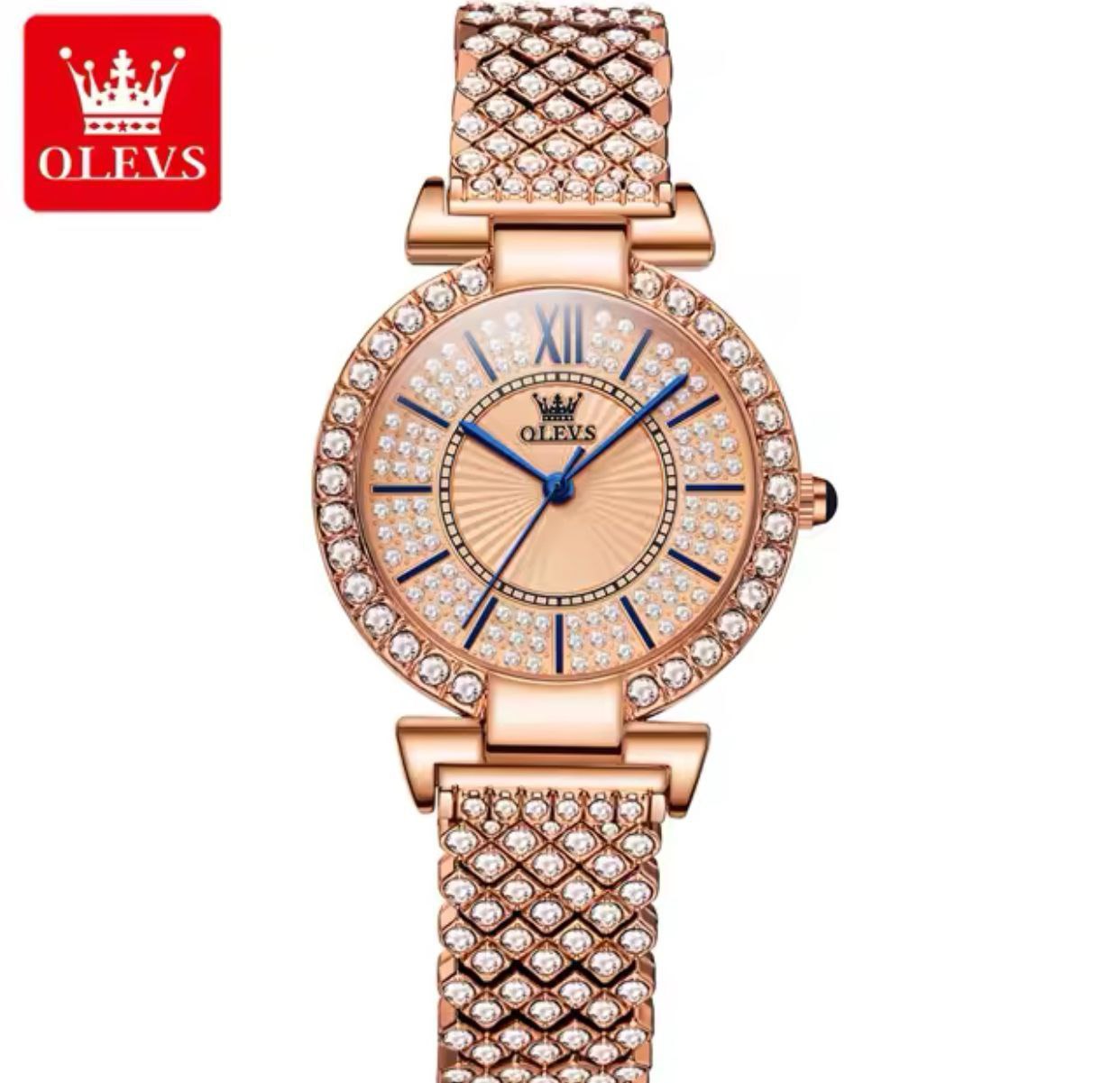 OLEVS 9942 Top Brand New Elegant Bracelet Women Luxury Watches Creative Diamonds 3d Dial Wristwatches