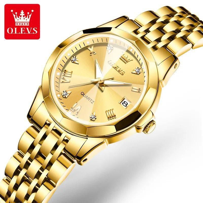 OLEVS 9931 New Watch Gold Black Women Business Quartz Watches Ladies Luxury Fashion Casual Female Wrist Watch for Lady Female