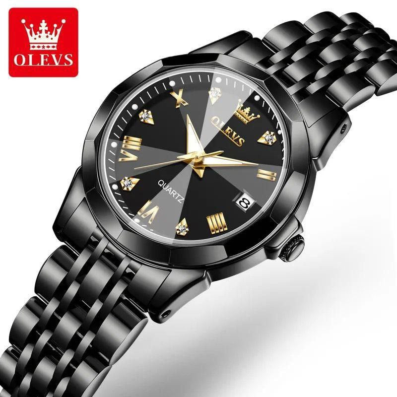 OLEVS 9931 New Watch Gold Black Women Business Quartz Watches Ladies Luxury Fashion Casual Female Wrist Watch for Lady Female