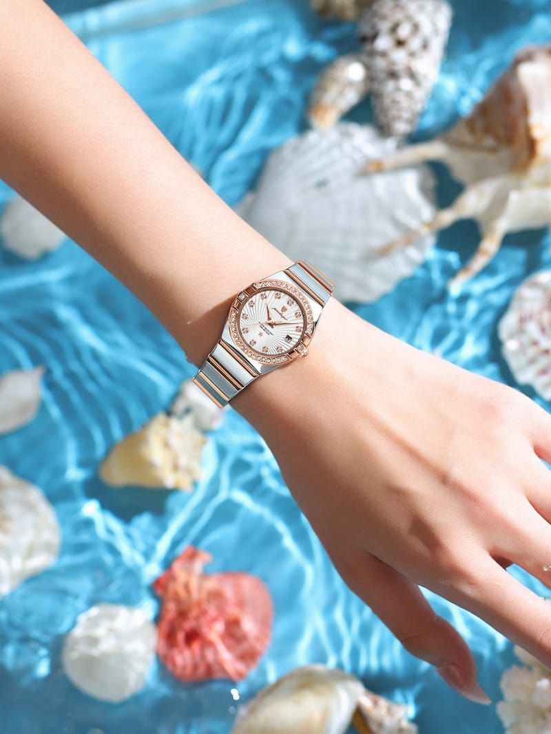 Luxury For Woman POEDAGAR 302 Wristwatch Waterproof Luminous Date Stainless Steel Watch For Ladies High Quality Quartz Watches