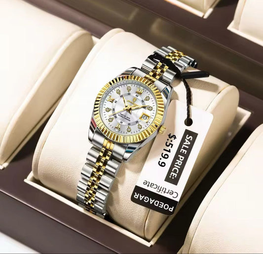Luxury Elegant Watches for Women Poedagar 780  Waterproof Luminous Date Ladies Watch Stainless Steel Quartz Women Watch